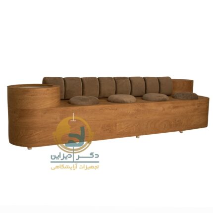 مبل چوبی ساده هشت نفره سورین
