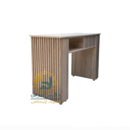 میز ناخن MDF  روکشدارکشودار یک نفره تامرکنار اپال