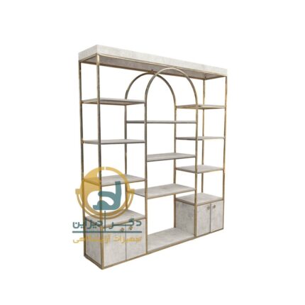 ویترین فلزی MDF ایستاده دکوراتیو تاویار پایین کمد