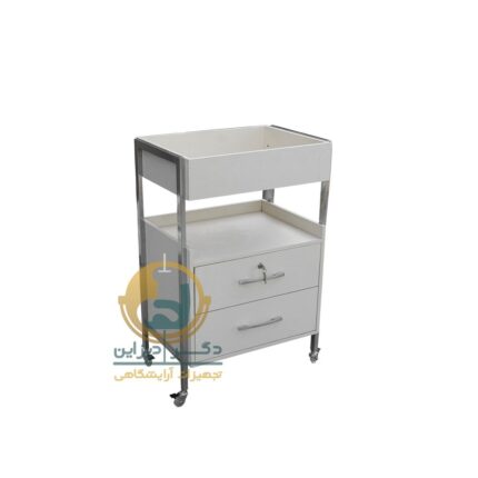 باکس فلزی چرخدار کشودار جانسون شارپ سه کشو وسط خالی عریض